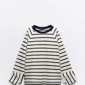 Zara Striped Long Sleeve Tee